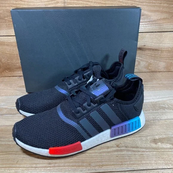 adidas gazelle silver green womens Adidas NMD_R1 Big Kids' Shoes Core Black main image 1